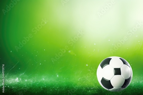 Soccer ball on bright colorful background © YouraPechkin