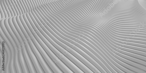 Abstract wave shapes white waves background