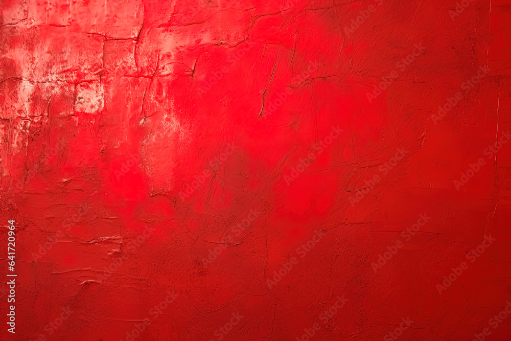 Obraz premium Dirty and weathered red concrete wall background texture