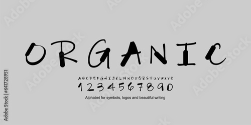 Number vector design for logos and fancy lettering