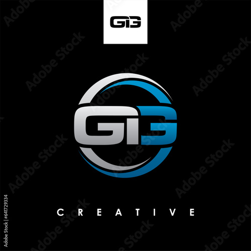 GIG Letter Initial Logo Design Template Vector Illustration