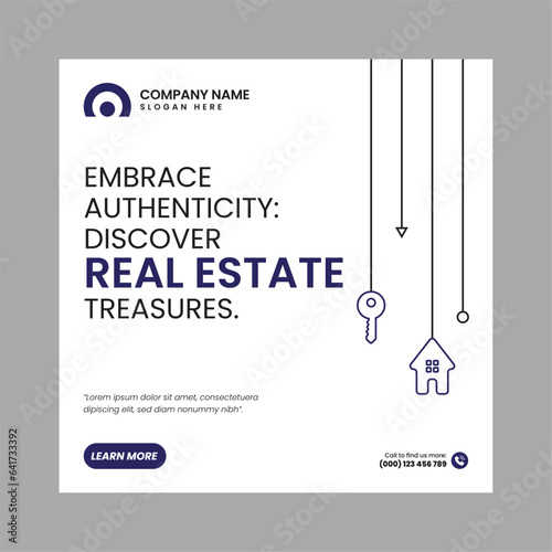 Real Estate Social Media Post Template, property, investment, home, dream, opportunity, market, listings, buyers, sellers, agents, mortgage