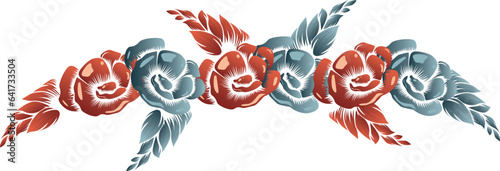 Day of the Dead, holiday banner Mexican style realistic vector illustration, Mexican flower patterns