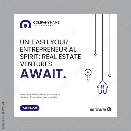 Real Estate Social Media Post Template, property, investment, home, dream, opportunity, market, listings, buyers, sellers, agents, mortgage