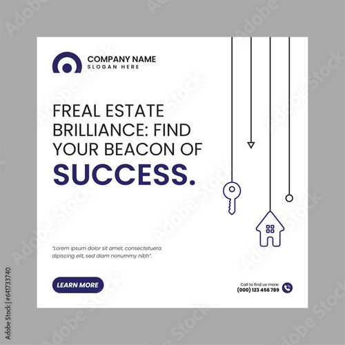 Real Estate Social Media Post Template, property, investment, home, dream, opportunity, market, listings, buyers, sellers, agents, mortgage