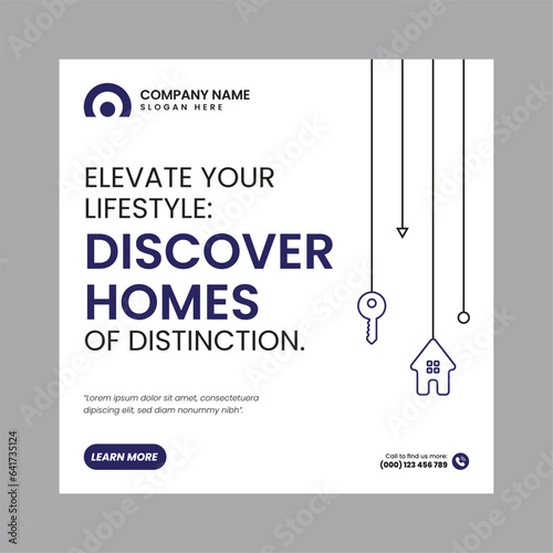 Real Estate Social Media Post Template, property, investment, home, dream, opportunity, market, listings, buyers, sellers, agents, mortgage