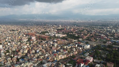 Aerial view of Kathmandu city, Nepal  photo