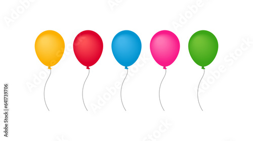 Balloons in cartoon icon. Vector illustration design.