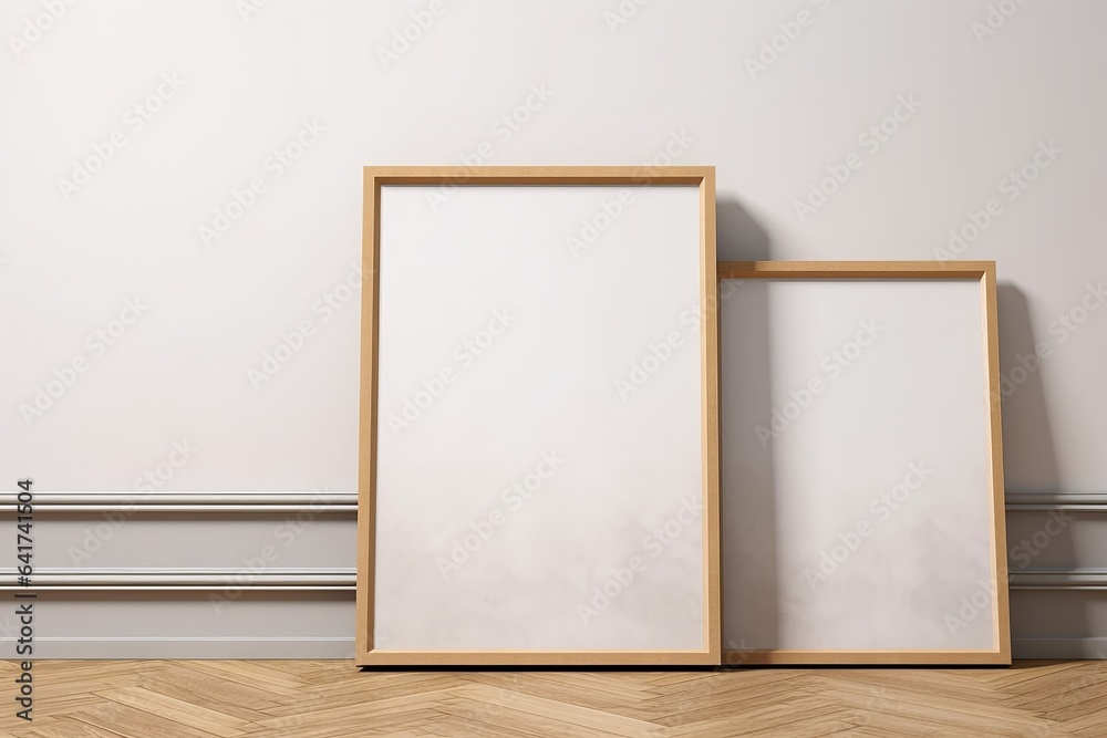 Mockup poster frame close up, 3d render, Generative AI Mockup poster frame close up, 3d render, Generative AI