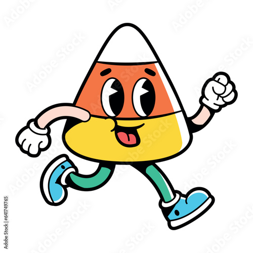 vector funny cartoon character candy illustration isolated