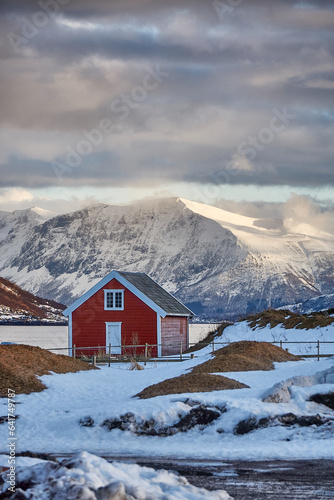 Lonely cabin on Godøy, Ålesund, Norway