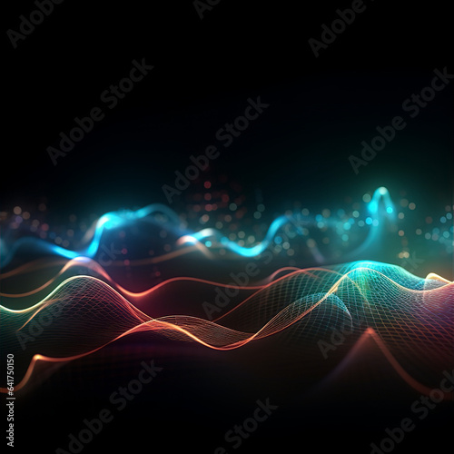 Audio waves, this design was generated with artificial intelligence