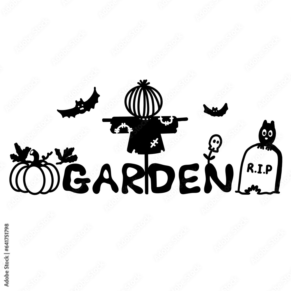 Fototapeta premium Garden Halloween