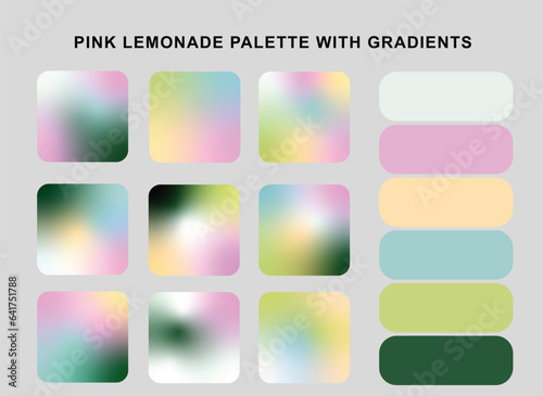Pink lemonade palette Gradient pack