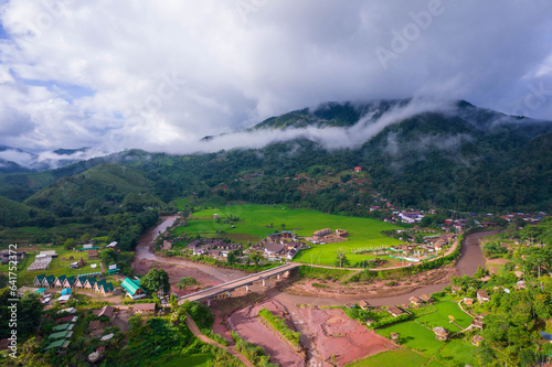 Sapan - beautiful village in the valley Nan province