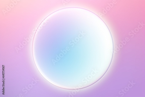 Gradient pastel shining glowing circle podium blank. AI generated