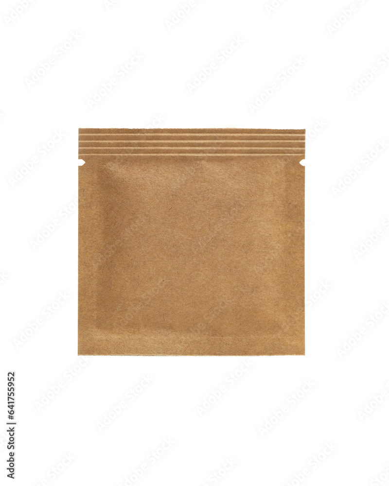 Blank paper sampler of cosmetics mockup Blank paper sampler of cosmetics mockup
