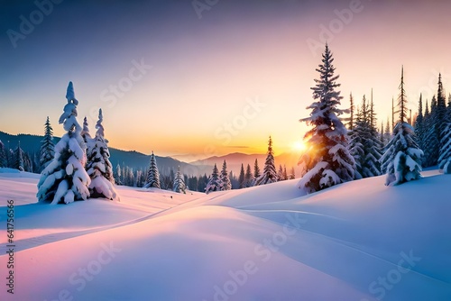 sunset in the mountains © Shakeel,s Graphics