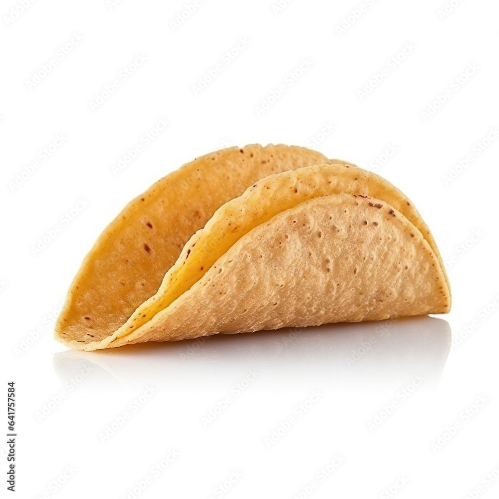 Taco, tortilla de maíz isolated Taco, tortilla de maíz isolated