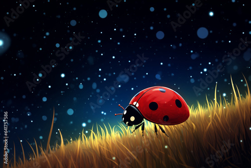 Starry Night Dreams - A Ladybug's Adventure