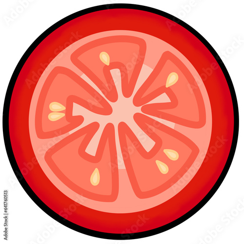 Tomato vegetable hand drawn illustration photo