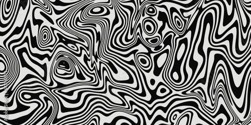 Optical Illusion Stripes Texture. Abstract Geometric Background Vector Design. Op Art Illustration.