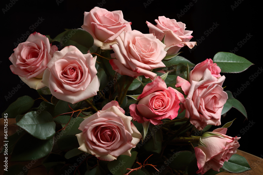 Beautiful bouquet of roses