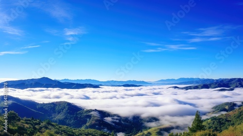 Aerial view White clouds in blue sky. Top. View from drone. Aerial bird's eye. Aerial top view cloudscape. Sky background