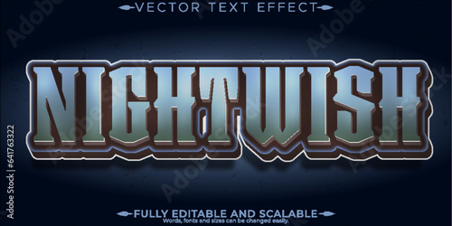 Nightwish horror text effect, editable scary and cursed text style