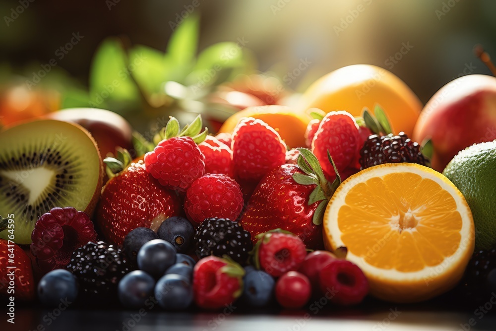variety of fruits - health choices - AI Generated variety of fruits - health choices - AI Generated