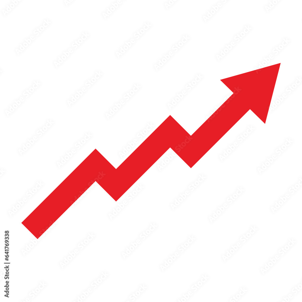 red arrow growth graph, business financial profit red arrow growth graph, business financial profit
