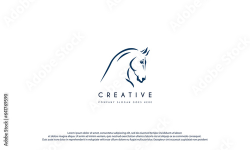 Beauty Horse Ranch Stable Stallion Logo design