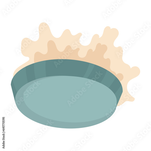 Isolated pie prank April Fools day Vector