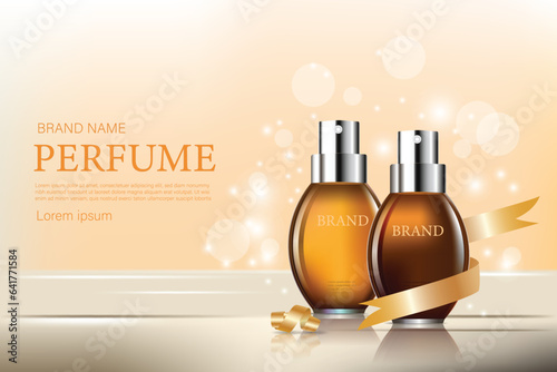 Perfume cosmetic background