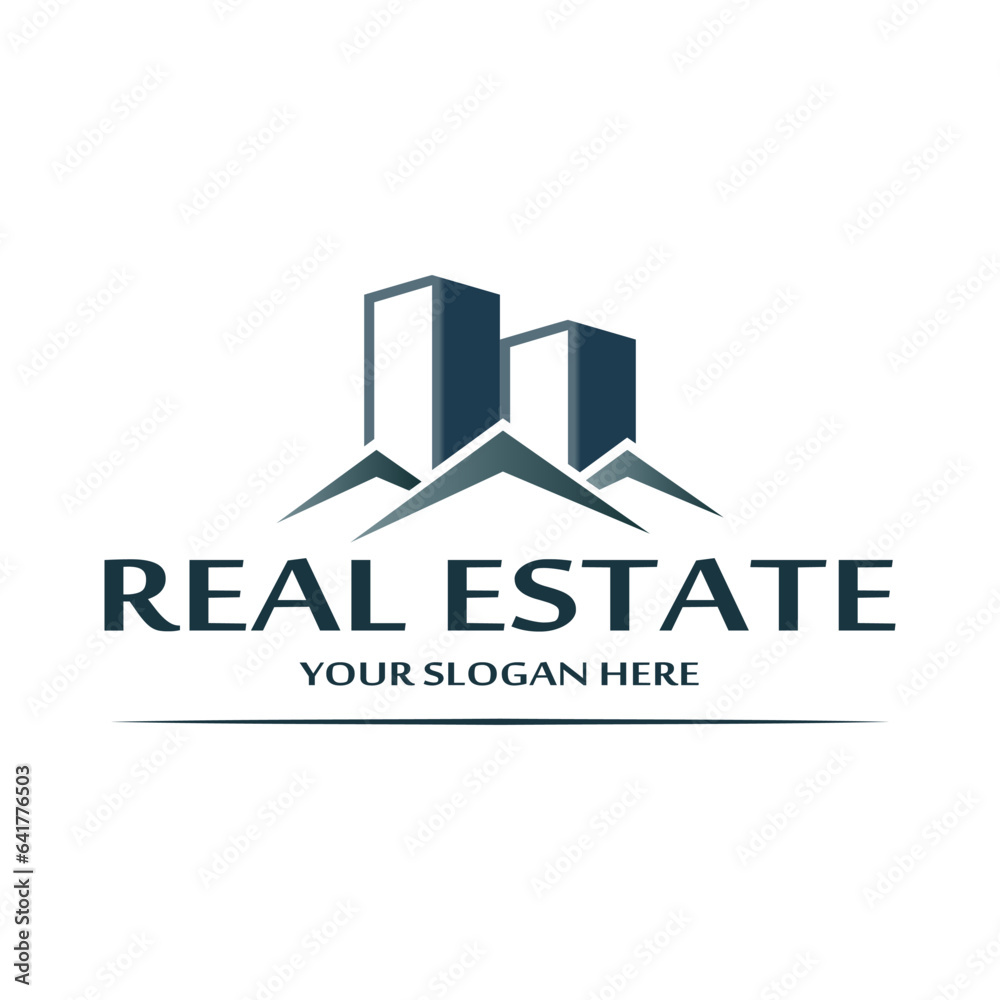 Vector Real Estate Company Logo. House and property agency logo design. Vector Real Estate Company Logo. House and property agency logo design.