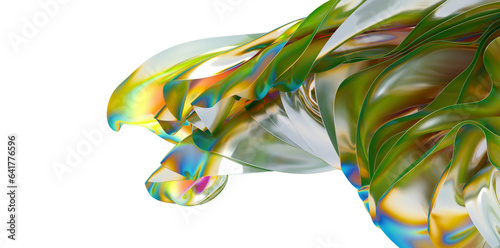 Obraz na płótnie Cosmic Holography: Discover the Boundless Universe of a 3D Holographic Backgroun