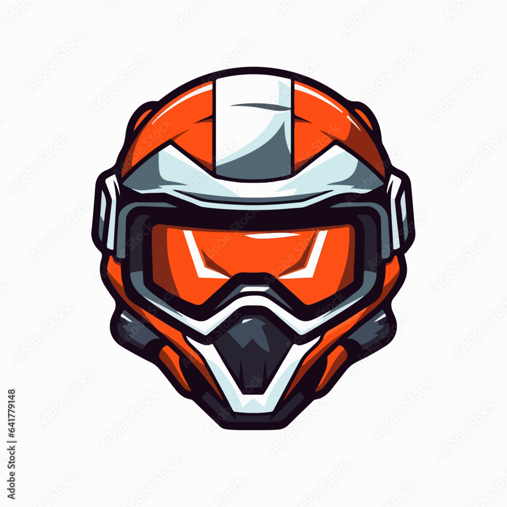 Motorcyclist race car driver character cartoon logo vector symbol