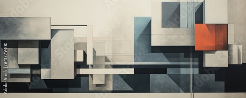 Banner of Brutal abstract background with geometric shapes