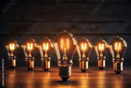 Light bulb idea concept, great idea concept, intelligence smart opinion