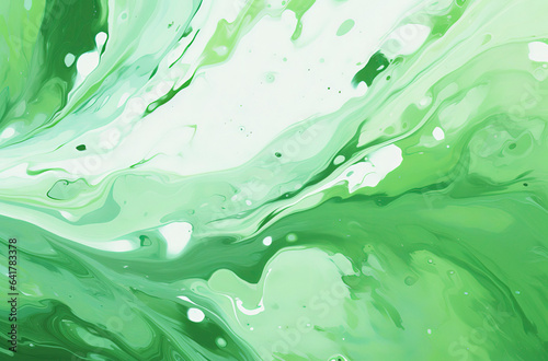 Green and white abstract background