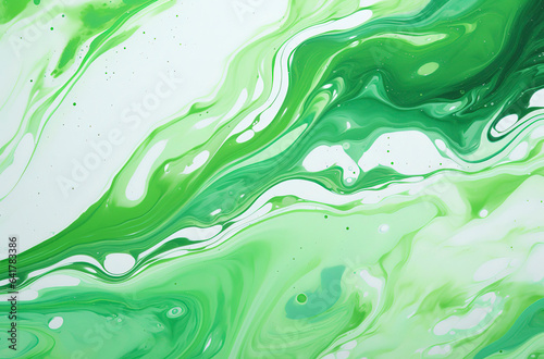 Green and white abstract background