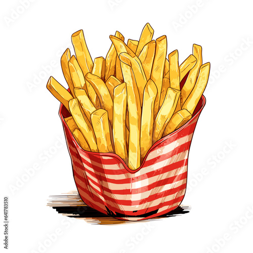 Portion of fries