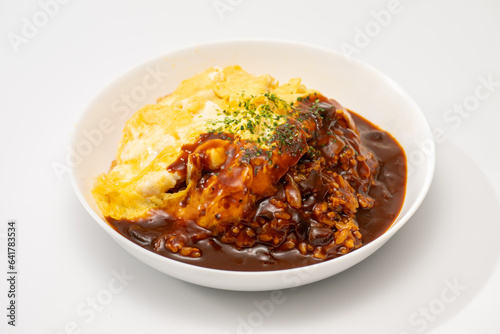 家庭で作ったオムハヤシ