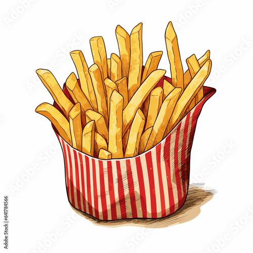 Portion of fries