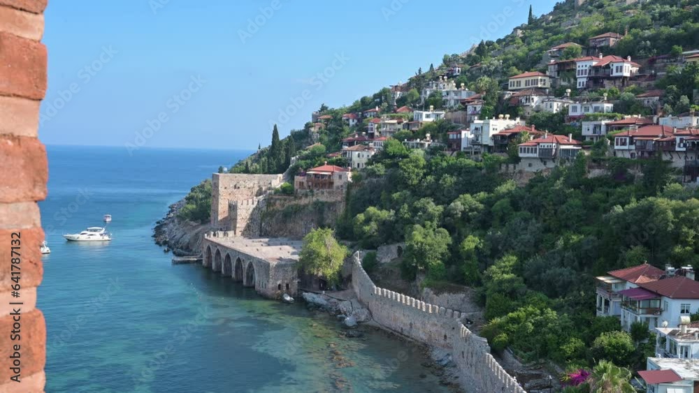 Alanya city, Turkey, view from red tower (kizil kule) Alanya city, Turkey, view from red tower (kizil kule)