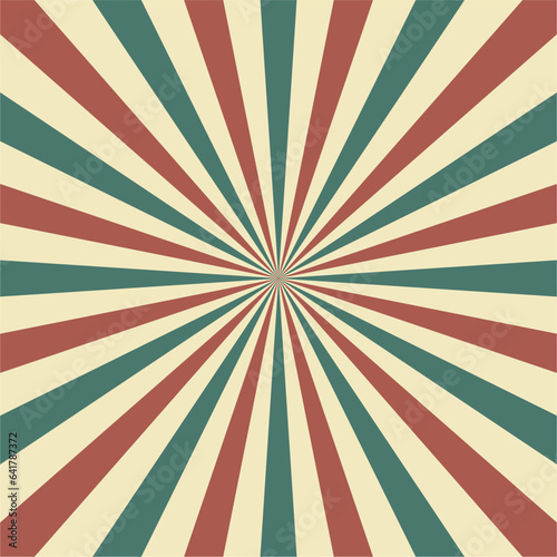 Retro sunburst rays template vector abstract background. Wallpaper for banners or website.