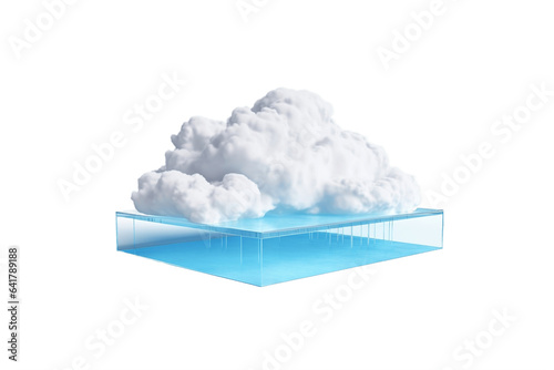 CloudCore Isolated on transparent Background, AI