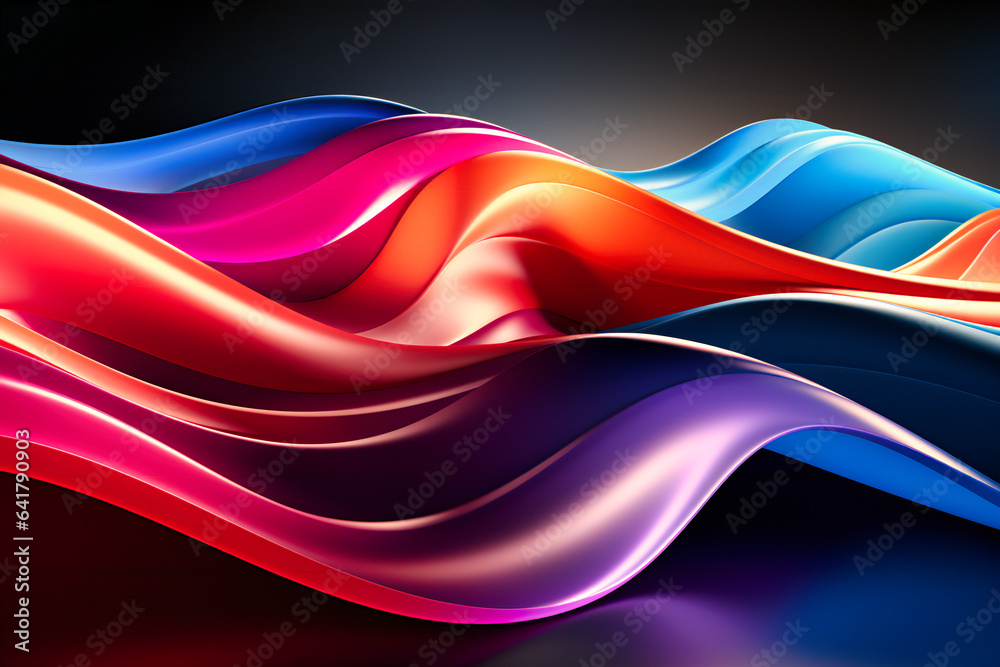 Fototapeta premium a colorful abstract rainbow wallpaper in the dark