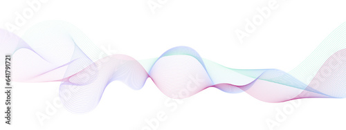 Abstract wavy information technology smooth wave lines background. Design used for banner, presentation, web design, cover, web, flyer, card, poster, texture, slide, magazine, data visualization.
