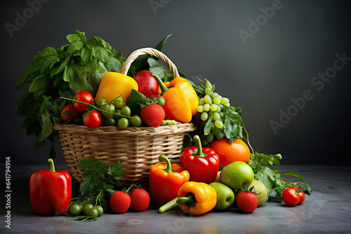 Vibrant Freshness  Assortment of Fruits and Vegetables